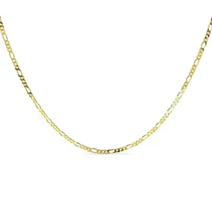 Corrente Masculina Elo 3 em 3 Banhada a Ouro 18k - 60 cm