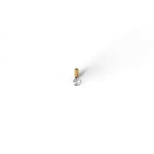Pingente Ponto Luz Banhado a Ouro 18K Zircônia  - P