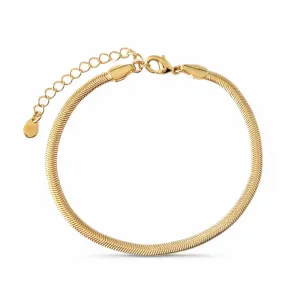 Pulseira Rabo de Rato Banhada a Ouro 18K