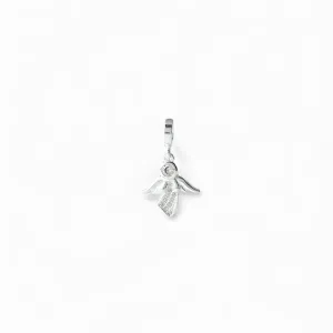 Pingente Berloque Anjo Prata 925 com Zircônias