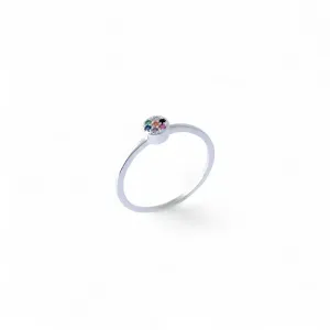 Anel Chuveirinho Prata 925 Color Zircônia