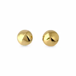 Brinco Amêndoa Banhado a Ouro 18k