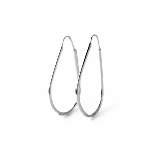 Brinco Argola Gota Prata 925