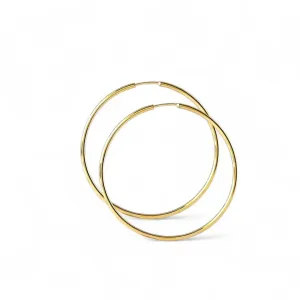 Brinco Argola Lisa Banhado a Ouro 18k - 5cm