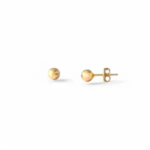 Brinco Bola Banhado a Ouro 18k- 0,4mm