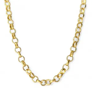 Colar Elo Português Banhado a Ouro 18k