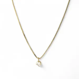 Colar Ponto de Luz Delicado Banhado a Ouro 18k
