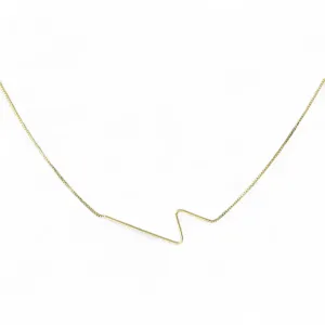 Colar Veneziana Banhado a Ouro 18k com Detalhe Rígido N