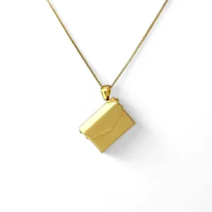 Colar Carta Banhado a Ouro 18k