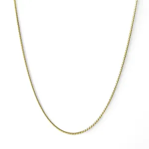 Corrente Fio Fino Laminado Banhada a Ouro 18k