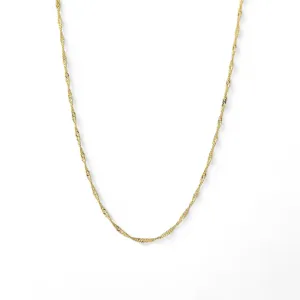 Corrente Singapura Banhada a Ouro 18k - 40cm