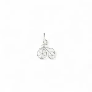 Pingente Bicicleta Prata 925 Liso