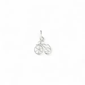 Pingente Bicicleta Prata 925 Liso