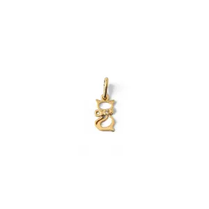 Pingente Gato Banhado a Ouro 18k