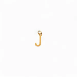 Pingente Letra J Banhado a Ouro 18k - 1cm