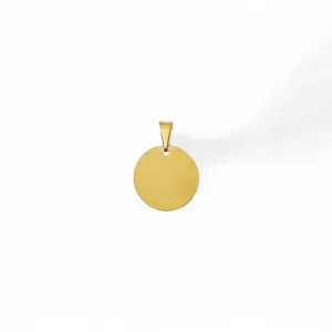 Pingente  Medalha Banhado a Ouro 18K