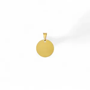 Pingente  Medalha Banhado a Ouro 18K