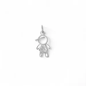 Pingente Menino Prata 925 com Zircônias