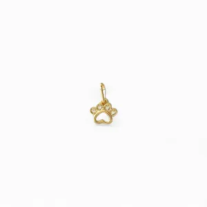 Pingente Pata Banhado a Ouro 18k com Zircônias