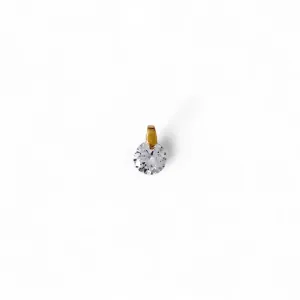 Pingente Ponto Luz Banhado a Ouro 18K Zircônia - G