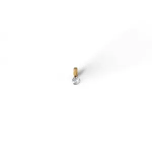 Pingente Ponto Luz Banhado a Ouro 18K Zircônia  - P