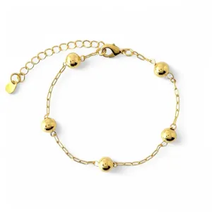 Pulseira Cartier Bola Banhada a Ouro 18k Lisa