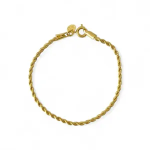 Pulseira Cordão Baiano Banhada a Ouro 18k
