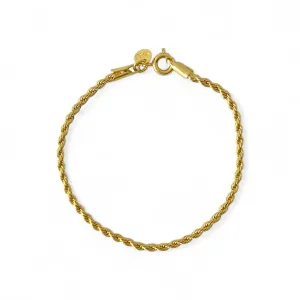Pulseira Cordão Baiano Banhada a Ouro 18k