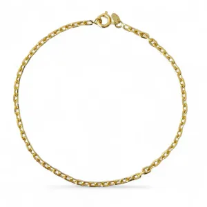 Pulseira Masculina Elo Estilo Cadeado Banhada a Ouro 18k