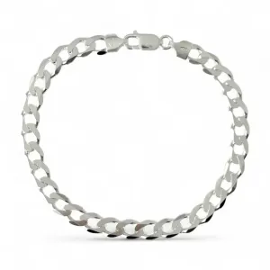 Pulseira Masculina Elo Grumet Prata 925 - 22cm