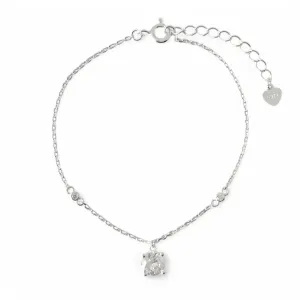 Pulseira Ponto Luz Prata 925 com Zircônias