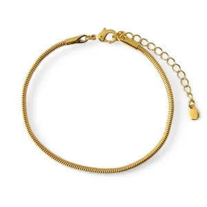 Pulseira Rabo Rato Banhada a Ouro 18K