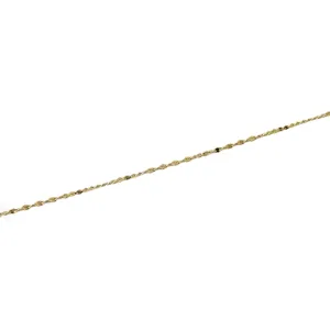 Pulseira Tornozeleira Fio Torcido Banhada a Ouro 18k