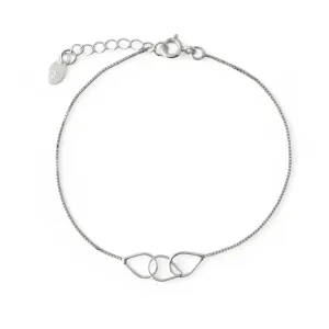 Pulseira Veneziana Prata 925 3 Gotas