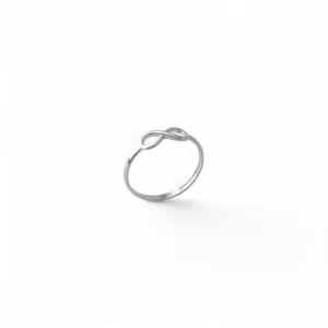 Anel Infinito Prata 925 Liso