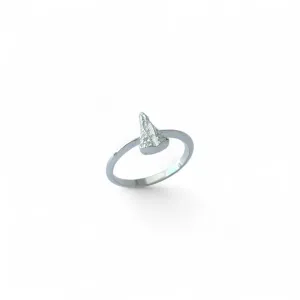 Anel Nossa Senhora Prata 925 com Zircônias