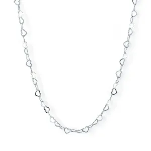 Colar Elo Coração Prata 925 - 45cm