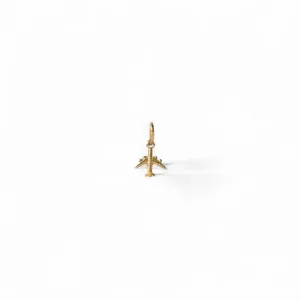 Pingente Avião Banhado a Ouro 18k