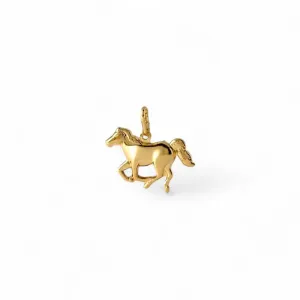 Pingente Cavalo Banhado a Ouro 18k