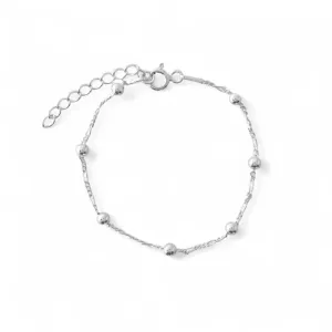 Pulseira Infantil Bolinha Prata 925