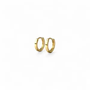 Brinco Argola Banhado a Ouro 18k Lisa - 1,0cm