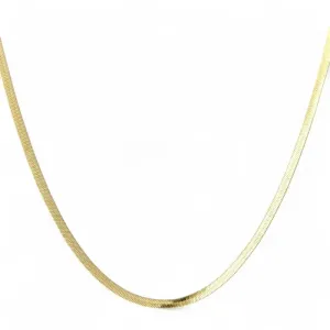 Colar Choker Fita Banhado a Ouro 18k - 40 cm