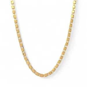 Colar Cordão Corações Banhado a Ouro 18k Liso