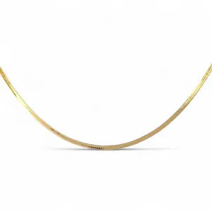 Colar Fita Banhado a Ouro 18k - 40 cm