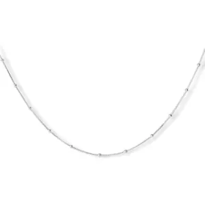 Colar Veneziana e Bolinha Prata 925 - 50cm