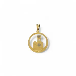 Pingente Profissão Fotografia Banhado a Ouro 18k