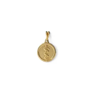 Pingente Profissão Medicina Banhado a Ouro 18k