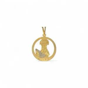 Pingente Profissão Secretária Banhado a Ouro 18k