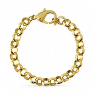 Pulseira Elo Português Banhada a Ouro 18k Grossa