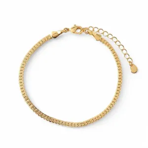 Pulseira Trabalhada Banhada a Ouro 18k